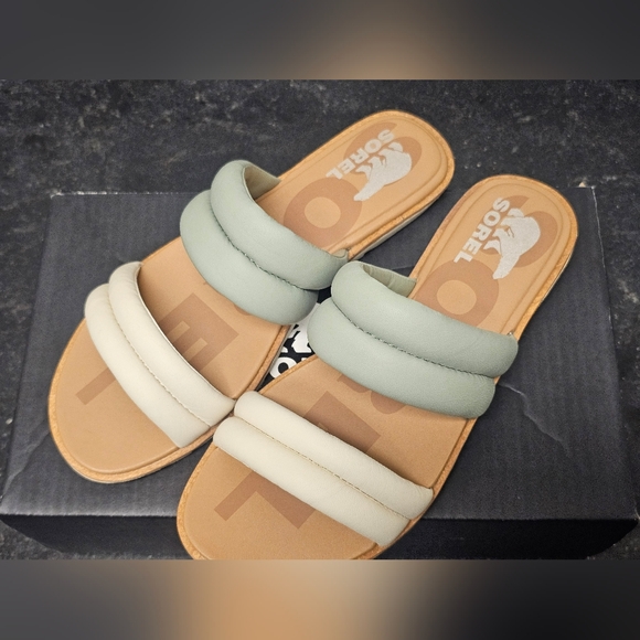 Sorel Women's Sandals - Sage and Cream - Picture 2 of 4
